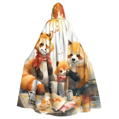 WDXQHY Bequemer, elastischer Kapuzenumhang für Erwachsene, Nachmittagstee, perfekt für Kostüme, Kostüme, Halloween-Partys von WDXQHY