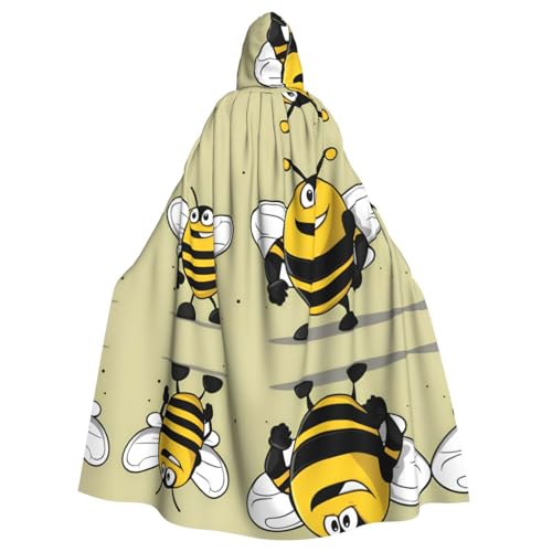 WDXQHY Cartoon-Hummel-Umhang mit Kapuze, Volldruck, Polyester, Kostüm, Umhang für Cosplay-Partys, Maskeraden, Comic-Cons, leicht, bequem, kein Juckreiz, Stoff mit Bindeverschluss WDXQHY Cartoon-Hummel-Umhang mit Kapuze, Volldruck, Polyester, Kostüm, Umhang für Cosplay-Partys, Maskeraden, Comic-Cons, leicht, bequem, kein Juckreiz, Stoff mit Bindeverschluss von WDXQHY
