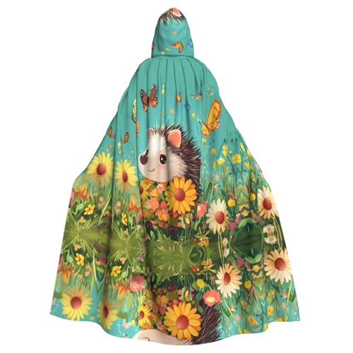 WDXQHY Cartoon-Igel-Umhang mit Kapuze, Volldruck, Polyester, Kostüm, Umhang für Cosplay-Partys, Maskeraden, Comic-Cons, leicht, bequem, kein Juckreiz, Stoff mit Bindeverschluss WDXQHY Cartoon-Igel-Umhang mit Kapuze, Volldruck, Polyester, Kostüm, Umhang für Cosplay-Partys, Maskeraden, Comic-Cons, leicht, bequem, kein Juckreiz, Stoff mit Bindeverschluss von WDXQHY