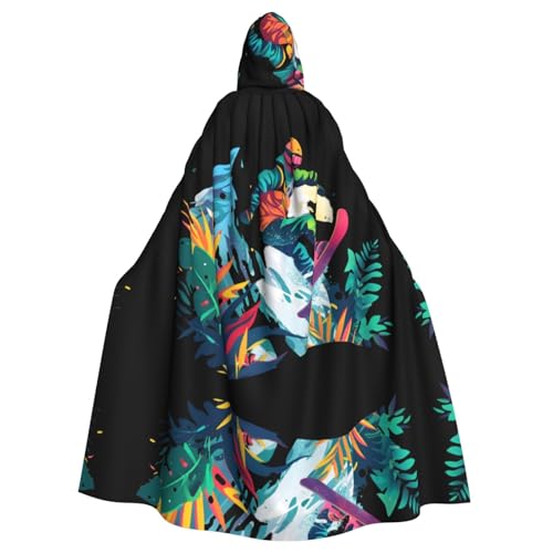 WDXQHY Cartoon-Skiszene, Halloween-Kapuzenumhang, Volldruck, Polyester, Kostüm, Umhang für Cosplay-Partys, Maskeraden, Comic-Cons, leicht, bequem, kein Juckreiz, Stoff mit Bindeverschluss WDXQHY Cartoon-Skiszene, Halloween-Kapuzenumhang, Volldruck, Polyester, Kostüm, Umhang für Cosplay-Partys, Maskeraden, Comic-Cons, leicht, bequem, kein Juckreiz, Stoff mit Bindeverschluss von WDXQHY