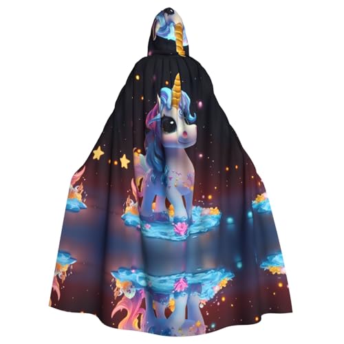 WDXQHY Cartoon-Umhang mit Kapuze, niedlich, bunt, Pferd, Volldruck, Polyester, Kostüm, Umhang für Cosplay-Partys, Maskeraden, Comic-Cons, leicht, bequem, kein Juckreiz, Stoff mit Bindeverschluss WDXQHY Cartoon-Umhang mit Kapuze, niedlich, bunt, Pferd, Volldruck, Polyester, Kostüm, Umhang für Cosplay-Partys, Maskeraden, Comic-Cons, leicht, bequem, kein Juckreiz, Stoff mit Bindeverschluss von WDXQHY