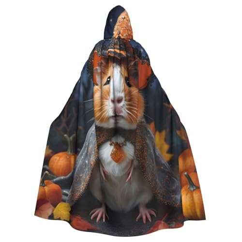 WDXQHY Cavy Halloween-Umhang für Erwachsene, mit Kapuze, bequem, elastisch, Partyumhang, perfekt für Kostüme, Cosplay, Halloween-Partys, Kapuzenumhang von WDXQHY