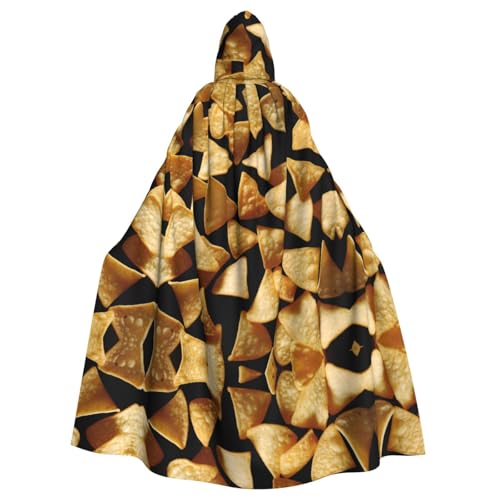 WDXQHY Dreieckiger Kartoffelchips-Umhang mit Kapuze, Volldruck, Polyester, Kostüm, Umhang für Cosplay-Partys, Maskeraden, Comic-Cons, leicht, bequem, kein Juckreiz, Stoff mit Bindeverschluss WDXQHY Dreieckiger Kartoffelchips-Umhang mit Kapuze, Volldruck, Polyester, Kostüm, Umhang für Cosplay-Partys, Maskeraden, Comic-Cons, leicht, bequem, kein Juckreiz, Stoff mit Bindeverschluss von WDXQHY