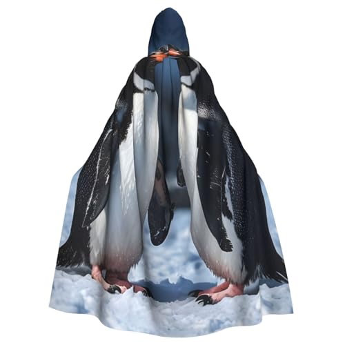 WDXQHY Ein Paar Pinguine, Halloween-Umhang für Erwachsene, mit Kapuze, bequemer, elastischer Party-Umhang, perfekt für Kostüme, Cosplay, Halloween-Partys, Kapuzenumhang WDXQHY Ein Paar Pinguine, Halloween-Umhang für Erwachsene, mit Kapuze, bequemer, elastischer Party-Umhang, perfekt für Kostüme, Cosplay, Halloween-Partys, Kapuzenumhang von WDXQHY