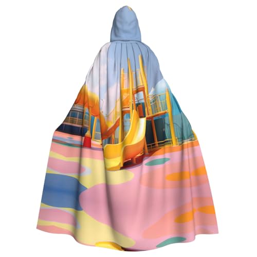 WDXQHY Farbenfroher Halloween-Umhang mit Kapuze, Volldruck, Polyester, Kostüm-Umhang für Cosplay-Partys, Maskeraden, Comic-Cons, leicht, bequem, kein Juckreiz, Stoff mit Bindeverschluss WDXQHY Farbenfroher Halloween-Umhang mit Kapuze, Volldruck, Polyester, Kostüm-Umhang für Cosplay-Partys, Maskeraden, Comic-Cons, leicht, bequem, kein Juckreiz, Stoff mit Bindeverschluss von WDXQHY