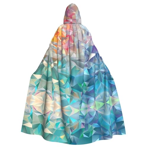 WDXQHY Farbenfroher dreieckiger Halloween-Umhang mit Kapuze, Volldruck, Polyester, Kostüm-Umhang für Cosplay-Partys, Maskeraden, Comic-Cons, leicht, bequem, kein Juckreiz, Stoff mit Bindeverschluss WDXQHY Farbenfroher dreieckiger Halloween-Umhang mit Kapuze, Volldruck, Polyester, Kostüm-Umhang für Cosplay-Partys, Maskeraden, Comic-Cons, leicht, bequem, kein Juckreiz, Stoff mit Bindeverschluss von WDXQHY