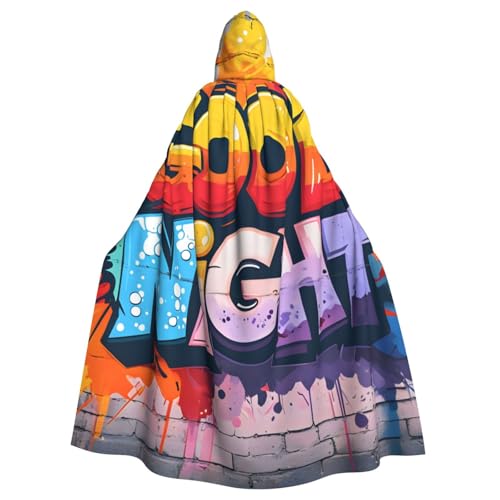 WDXQHY Farbiger Halloween-Umhang für Erwachsene, mit Kapuze, bequem, elastisch, Partyumhang, perfekt für Kostüme, Cosplay, Halloween, Partys, Kapuzenumhang WDXQHY Farbiger Halloween-Umhang für Erwachsene, mit Kapuze, bequem, elastisch, Partyumhang, perfekt für Kostüme, Cosplay, Halloween, Partys, Kapuzenumhang von WDXQHY