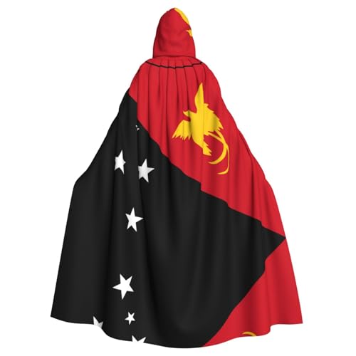 WDXQHY Flagge von Papua-Neuguinea, Halloween-Kapuzenumhang, Volldruck, Polyester, Kostüm, Umhang für Cosplay-Partys, Maskeraden, Comic-Cons, leicht, bequem, kein Juckreiz, Stoff mit Bindeverschluss WDXQHY Flagge von Papua-Neuguinea, Halloween-Kapuzenumhang, Volldruck, Polyester, Kostüm, Umhang für Cosplay-Partys, Maskeraden, Comic-Cons, leicht, bequem, kein Juckreiz, Stoff mit Bindeverschluss von WDXQHY