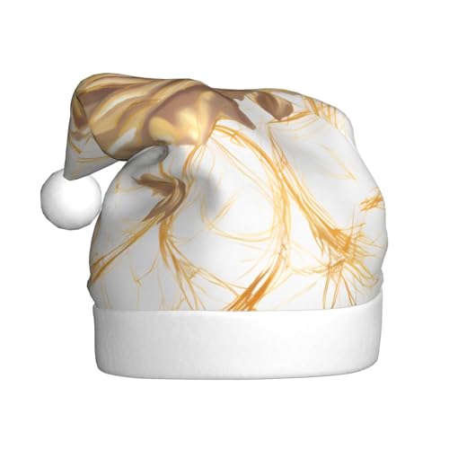 WDXQHY Goldene Rose Plüsch-Weihnachtsmütze für Erwachsene, festliche Feiertagsdekoration und Partyzubehör, Weihnachtsmütze für Erwachsene, Feiertagsparty-Dekorationen WDXQHY Goldene Rose Plüsch-Weihnachtsmütze für Erwachsene, festliche Feiertagsdekoration und Partyzubehör, Weihnachtsmütze für Erwachsene, Feiertagsparty-Dekorationen von WDXQHY