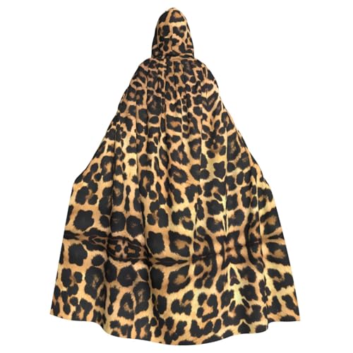 WDXQHY Halloween-Kapuzenumhang mit Leopardenmuster, Volldruck, Polyester, Kostüm-Umhang für Cosplay-Partys, Maskeraden, Comic-Cons, leicht, bequem, kein Juckreiz, Stoff mit Bindeverschluss WDXQHY Halloween-Kapuzenumhang mit Leopardenmuster, Volldruck, Polyester, Kostüm-Umhang für Cosplay-Partys, Maskeraden, Comic-Cons, leicht, bequem, kein Juckreiz, Stoff mit Bindeverschluss von WDXQHY