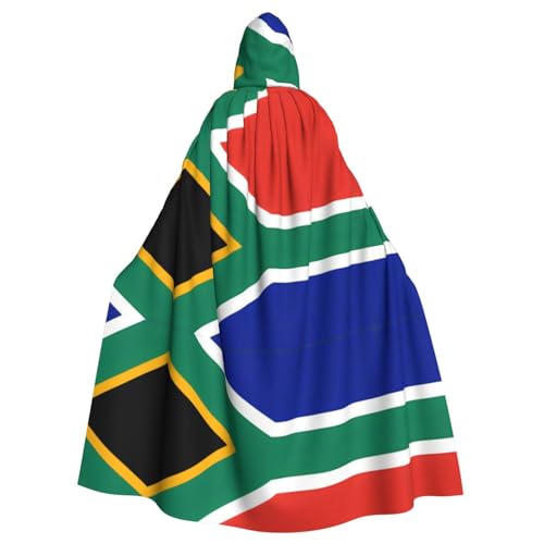 WDXQHY Halloween-Kapuzenumhang mit Südafrika-Flagge, Volldruck, Polyester, Kostüm-Umhang für Cosplay-Partys, Maskeraden, Comic-Cons, leicht, bequem, kein Juckreiz, Stoff mit Bindeverschluss WDXQHY Halloween-Kapuzenumhang mit Südafrika-Flagge, Volldruck, Polyester, Kostüm-Umhang für Cosplay-Partys, Maskeraden, Comic-Cons, leicht, bequem, kein Juckreiz, Stoff mit Bindeverschluss von WDXQHY