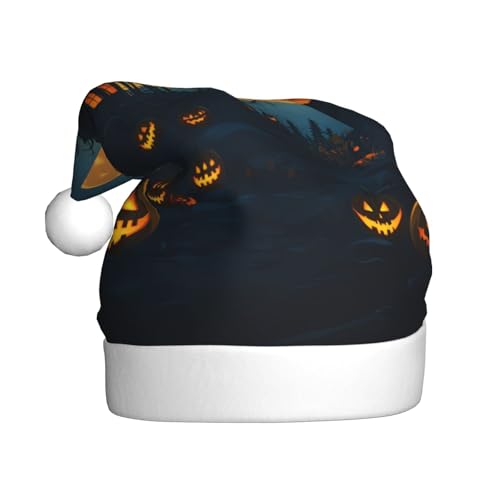 WDXQHY Halloween-Spukhaus für Erwachsene, Plüsch-Weihnachtsmütze, festliche Feiertagsdekoration und Partyzubehör, Weihnachtsmütze für Erwachsene, Feiertagsparty-Dekorationen WDXQHY Halloween-Spukhaus für Erwachsene, Plüsch-Weihnachtsmütze, festliche Feiertagsdekoration und Partyzubehör, Weihnachtsmütze für Erwachsene, Feiertagsparty-Dekorationen von WDXQHY
