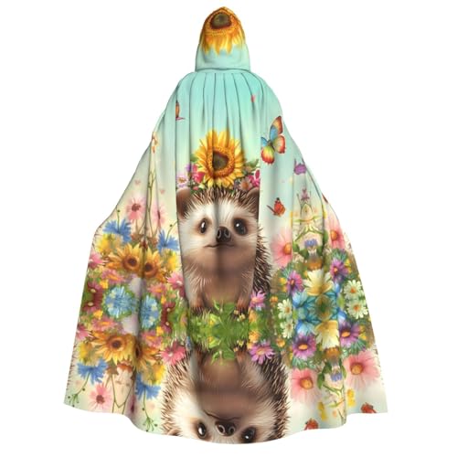 WDXQHY Halloween-Umhang für Erwachsene, mit Kapuze, Ganzkörper-Kostüm, Umhang für Cosplay-Partys und Themenveranstaltungen, 100 % Polyester, bequem, maschinenwaschbar, perfekt für Halloween-Bälle und von WDXQHY
