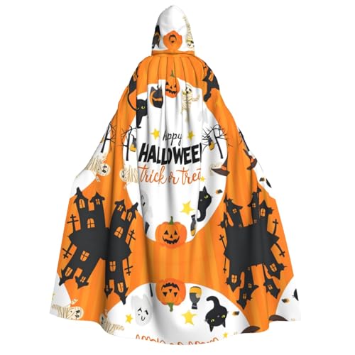 WDXQHY Halloween-Umhang für Erwachsene, mit Kapuze, Ganzkörper-Kostüm, Umhang für Cosplay-Partys und Themenveranstaltungen, 100 % Polyester, bequem, maschinenwaschbar, perfekt für Halloween-Bälle und WDXQHY Halloween-Umhang für Erwachsene, mit Kapuze, Ganzkörper-Kostüm, Umhang für Cosplay-Partys und Themenveranstaltungen, 100 % Polyester, bequem, maschinenwaschbar, perfekt für Halloween-Bälle und von WDXQHY