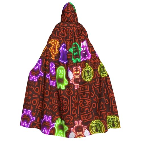 WDXQHY Halloween-Umhang für Erwachsene, mit Kapuze, Ganzkörper-Kostüm, Umhang für Cosplay-Partys und Themenveranstaltungen, 100 % Polyester, bequem, maschinenwaschbar, perfekt für Halloween-Bälle und WDXQHY Halloween-Umhang für Erwachsene, mit Kapuze, Ganzkörper-Kostüm, Umhang für Cosplay-Partys und Themenveranstaltungen, 100 % Polyester, bequem, maschinenwaschbar, perfekt für Halloween-Bälle und von WDXQHY