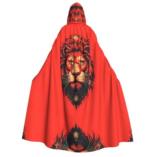 WDXQHY Halloween-Umhang für Erwachsene, mit Kapuze, Ganzkörper-Kostüm, Umhang für Cosplay-Partys und Themenveranstaltungen, 100 % Polyester, bequem, maschinenwaschbar, perfekt für Halloween-Bälle und von WDXQHY