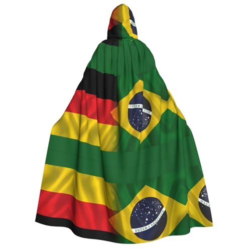 WDXQHY Halloween-Umhang für Erwachsene, mit Kapuze, Ganzkörper-Kostüm, Umhang für Cosplay-Partys und Themenveranstaltungen, 100 % Polyester, bequem, maschinenwaschbar, perfekt für Halloween-Bälle und von WDXQHY