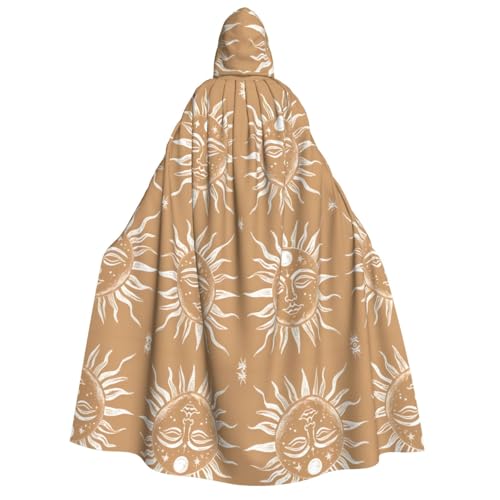 WDXQHY Halloween-Umhang für Erwachsene, mit Kapuze, Ganzkörper-Kostüm, Umhang für Cosplay-Partys und Themenveranstaltungen, 100 % Polyester, bequem, maschinenwaschbar, perfekt für Halloween-Bälle und von WDXQHY