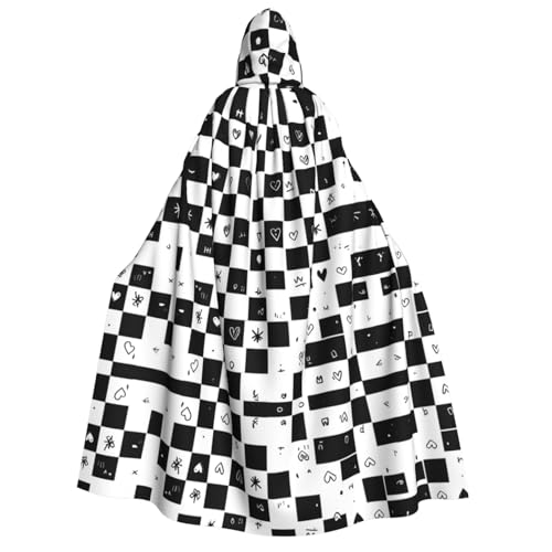 WDXQHY Halloween-Umhang für Erwachsene, mit Kapuze, Ganzkörper-Kostüm, Umhang für Cosplay-Partys und Themenveranstaltungen, 100 % Polyester, bequem, maschinenwaschbar, perfekt für Halloween-Bälle und WDXQHY Halloween-Umhang für Erwachsene, mit Kapuze, Ganzkörper-Kostüm, Umhang für Cosplay-Partys und Themenveranstaltungen, 100 % Polyester, bequem, maschinenwaschbar, perfekt für Halloween-Bälle und von WDXQHY