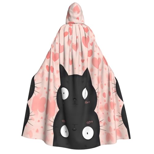WDXQHY Halloween-Umhang für Erwachsene, mit Kapuze, Ganzkörper-Kostüm, Umhang für Cosplay-Partys und Themenveranstaltungen, 100 % Polyester, bequem, maschinenwaschbar, perfekt für Halloween-Bälle und von WDXQHY