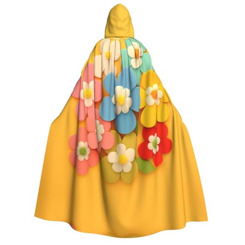 WDXQHY Halloween-Umhang für Erwachsene, mit Kapuze, Ganzkörper-Kostüm, Umhang für Cosplay-Partys und Themenveranstaltungen, 100 % Polyester, bequem, maschinenwaschbar, perfekt für Halloween-Bälle und von WDXQHY