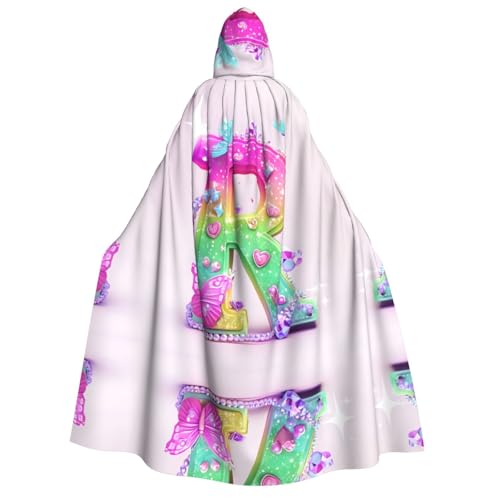 WDXQHY Halloween-Umhang für Erwachsene, mit Kapuze, Ganzkörper-Kostüm, Umhang für Cosplay-Partys und Themenveranstaltungen, 100 % Polyester, bequem, maschinenwaschbar, perfekt für Halloween-Bälle und von WDXQHY
