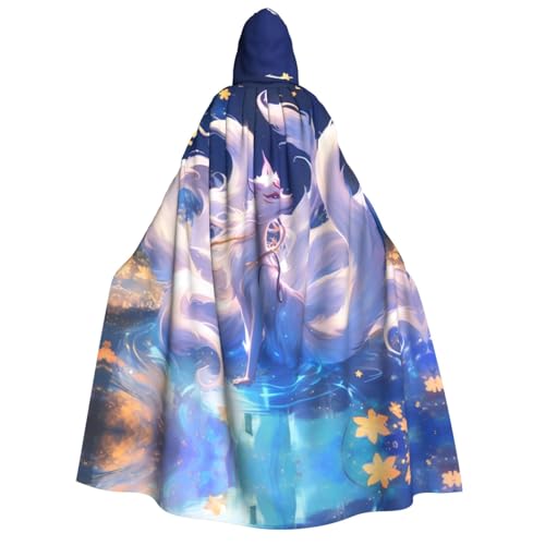 WDXQHY Halloween-Umhang für Erwachsene mit Kapuze, langer Umhang für Cosplay und Themenveranstaltungen, 100 % Polyester, bequem, maschinenwaschbar, perfekt für Halloween Bälle und WDXQHY Halloween-Umhang für Erwachsene mit Kapuze, langer Umhang für Cosplay und Themenveranstaltungen, 100 % Polyester, bequem, maschinenwaschbar, perfekt für Halloween Bälle und von WDXQHY