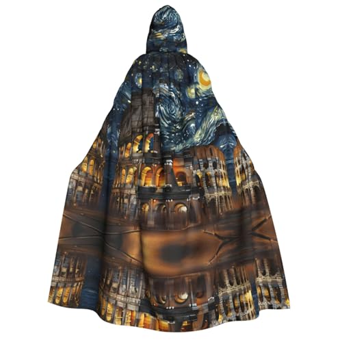 WDXQHY Halloween-Umhang für Erwachsene mit Kapuze, langer Umhang für Cosplay und Themenveranstaltungen, 100 % Polyester, bequem, maschinenwaschbar, perfekt für Halloween Bälle und WDXQHY Halloween-Umhang für Erwachsene mit Kapuze, langer Umhang für Cosplay und Themenveranstaltungen, 100 % Polyester, bequem, maschinenwaschbar, perfekt für Halloween Bälle und von WDXQHY