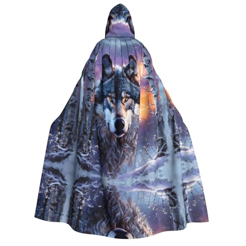 WDXQHY Halloween-Umhang für Erwachsene mit Kapuze, langer Umhang für Cosplay und Themenveranstaltungen, 100 % Polyester, bequem, maschinenwaschbar, perfekt für Halloween Bälle und WDXQHY Halloween-Umhang für Erwachsene mit Kapuze, langer Umhang für Cosplay und Themenveranstaltungen, 100 % Polyester, bequem, maschinenwaschbar, perfekt für Halloween Bälle und von WDXQHY