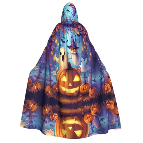 WDXQHY Halloween-Umhang für Erwachsene mit Kapuze, langer Umhang für Cosplay und Themenveranstaltungen, 100 % Polyester, bequem, maschinenwaschbar, perfekt für Halloween Bälle und WDXQHY Halloween-Umhang für Erwachsene mit Kapuze, langer Umhang für Cosplay und Themenveranstaltungen, 100 % Polyester, bequem, maschinenwaschbar, perfekt für Halloween Bälle und von WDXQHY