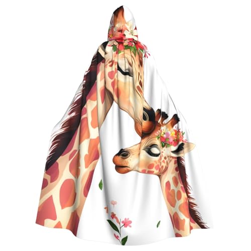 WDXQHY Halloween-Umhang mit Kapuze für Erwachsene, bequem, elastisch, perfekt für Kostüme, Cosplay, Halloween, Partys, Kapuzenumhang von WDXQHY