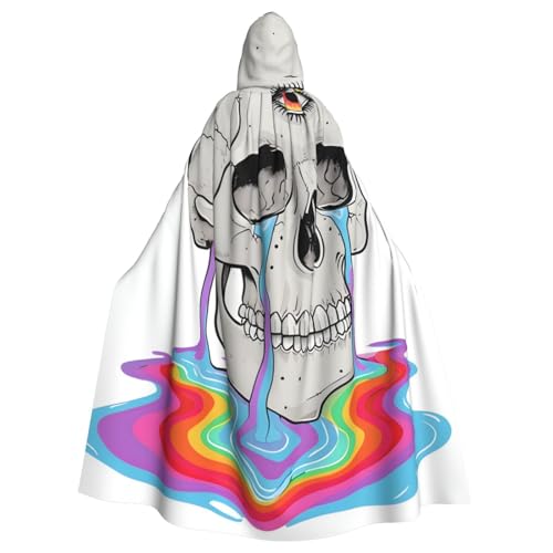 WDXQHY Halloween-Umhang mit Kapuze für Erwachsene, bequem, elastisch, perfekt für Kostüme, Cosplay, Halloween, Partys, Kapuzenumhang von WDXQHY