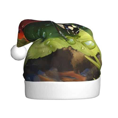 WDXQHY Kleine süße Marienkäfer-Weihnachtsmütze für Erwachsene, Plüsch, festliche Feiertagsdekoration und Partyzubehör, Weihnachtsmütze für Erwachsene, Feiertagsparty-Dekorationen WDXQHY Kleine süße Marienkäfer-Weihnachtsmütze für Erwachsene, Plüsch, festliche Feiertagsdekoration und Partyzubehör, Weihnachtsmütze für Erwachsene, Feiertagsparty-Dekorationen von WDXQHY