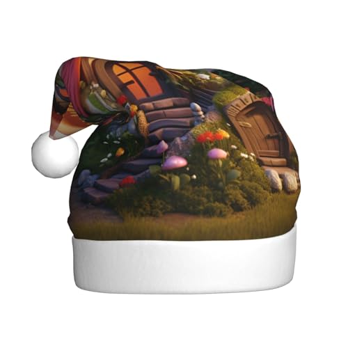 WDXQHY Niedliches Pilzhaus für Erwachsene, Plüsch-Weihnachtsmütze, festliche Feiertagsdekoration und Partyzubehör, Weihnachtsmütze für Erwachsene, Feiertagsparty-Dekorationen WDXQHY Niedliches Pilzhaus für Erwachsene, Plüsch-Weihnachtsmütze, festliche Feiertagsdekoration und Partyzubehör, Weihnachtsmütze für Erwachsene, Feiertagsparty-Dekorationen von WDXQHY