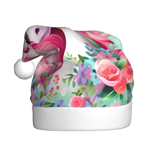 WDXQHY Rosa Einhorn Erwachsene Plüsch Weihnachtsmütze Festliche Feiertagsdekoration und Partyzubehör Weihnachtsmütze für Erwachsene Urlaub Party Dekorationen Hut WDXQHY Rosa Einhorn Erwachsene Plüsch Weihnachtsmütze Festliche Feiertagsdekoration und Partyzubehör Weihnachtsmütze für Erwachsene Urlaub Party Dekorationen Hut von WDXQHY