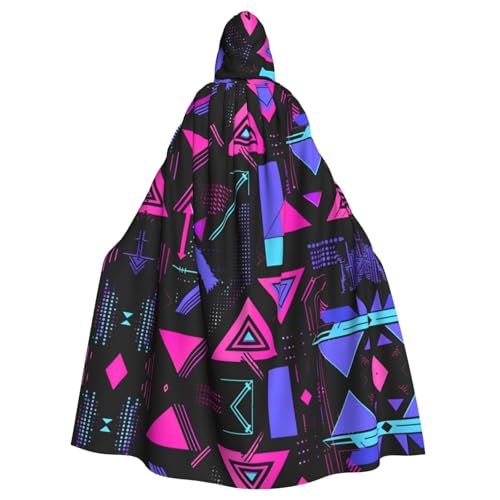 WDXQHY Rot-blauer Dreiecks-Umhang mit Kapuze, Volldruck, Polyester, Kostüm, Umhang für Cosplay-Partys, Maskeraden, Comic-Cons, leicht, bequem, kein Juckreiz, Stoff mit Bindeverschluss WDXQHY Rot-blauer Dreiecks-Umhang mit Kapuze, Volldruck, Polyester, Kostüm, Umhang für Cosplay-Partys, Maskeraden, Comic-Cons, leicht, bequem, kein Juckreiz, Stoff mit Bindeverschluss von WDXQHY