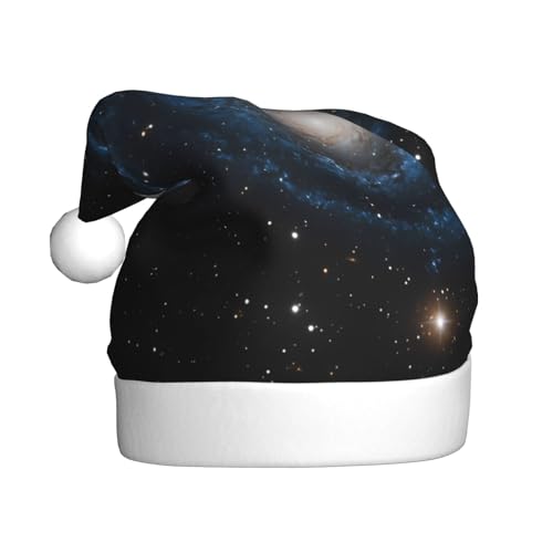 WDXQHY Shining Galaxy Weihnachtsmütze für Erwachsene, Plüsch, festliche Feiertagsdekoration und Partyzubehör, Weihnachtsmütze für Erwachsene, Feiertagsparty-Dekorationen WDXQHY Shining Galaxy Weihnachtsmütze für Erwachsene, Plüsch, festliche Feiertagsdekoration und Partyzubehör, Weihnachtsmütze für Erwachsene, Feiertagsparty-Dekorationen von WDXQHY