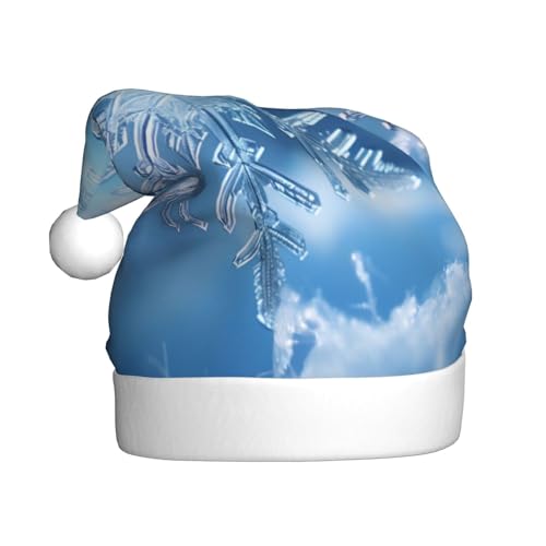 WDXQHY Transparente Schneeflocke für Erwachsene, Plüsch-Weihnachtsmütze, festliche Feiertagsdekoration und Partyzubehör, Weihnachtsmütze für Erwachsene, Feiertagsparty-Dekorationen WDXQHY Transparente Schneeflocke für Erwachsene, Plüsch-Weihnachtsmütze, festliche Feiertagsdekoration und Partyzubehör, Weihnachtsmütze für Erwachsene, Feiertagsparty-Dekorationen von WDXQHY