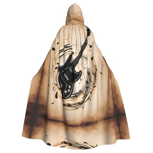 WDXQHY Umhang mit Kapuze für Gitarre, Bass, Musikinstrumente, Halloween, Volldruck, Polyester, Kostüm-Umhang für Cosplay-Partys, Maskeraden, Comic-Cons, leicht, bequem, kein Juckreiz, Stoff mit WDXQHY Umhang mit Kapuze für Gitarre, Bass, Musikinstrumente, Halloween, Volldruck, Polyester, Kostüm-Umhang für Cosplay-Partys, Maskeraden, Comic-Cons, leicht, bequem, kein Juckreiz, Stoff mit von WDXQHY
