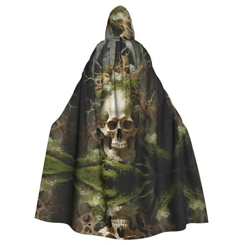 WDXQHY Umhang mit Kapuze und Baumwurzel, Skelett, Volldruck, Polyester, Kostüm, Umhang für Cosplay-Partys, Maskeraden, Comic-Cons, leicht, bequem, kein Juckreiz, Stoff mit Bindeverschluss WDXQHY Umhang mit Kapuze und Baumwurzel, Skelett, Volldruck, Polyester, Kostüm, Umhang für Cosplay-Partys, Maskeraden, Comic-Cons, leicht, bequem, kein Juckreiz, Stoff mit Bindeverschluss von WDXQHY