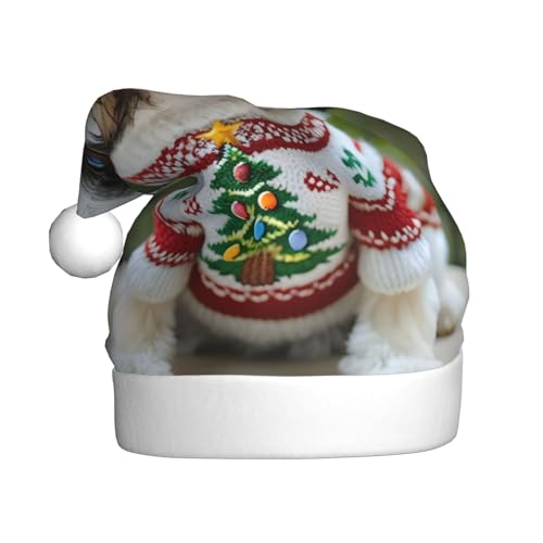 WDXQHY Weihnachtsmütze für Erwachsene, Plüsch-Weihnachtsmütze, festliche Feiertagsdekoration und Party-Accessoire, Weihnachtsmütze für Erwachsene, Feiertagsparty-Dekorationen WDXQHY Weihnachtsmütze für Erwachsene, Plüsch-Weihnachtsmütze, festliche Feiertagsdekoration und Party-Accessoire, Weihnachtsmütze für Erwachsene, Feiertagsparty-Dekorationen von WDXQHY