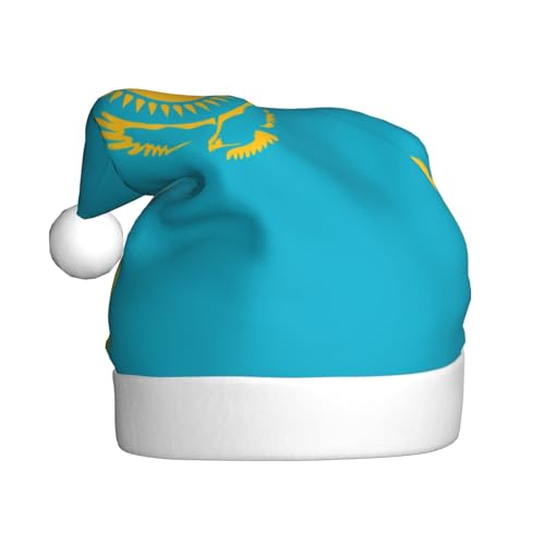 WDXQHY Weihnachtsmütze mit Flagge von Kasachstan für Erwachsene, Plüsch, festliche Feiertagsdekoration und Partyzubehör, Weihnachtsmütze für Erwachsene, Feiertagsparty-Dekorationen WDXQHY Weihnachtsmütze mit Flagge von Kasachstan für Erwachsene, Plüsch, festliche Feiertagsdekoration und Partyzubehör, Weihnachtsmütze für Erwachsene, Feiertagsparty-Dekorationen von WDXQHY