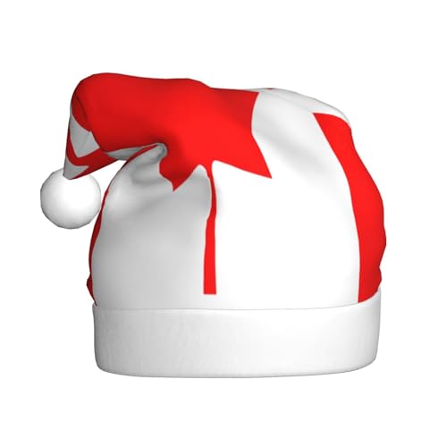 WDXQHY Weihnachtsmütze mit kanadischer Flagge für Erwachsene, Plüsch, festliche Feiertagsdekoration und Partyzubehör, Weihnachtsmütze für Erwachsene, Feiertagsparty-Dekorationen WDXQHY Weihnachtsmütze mit kanadischer Flagge für Erwachsene, Plüsch, festliche Feiertagsdekoration und Partyzubehör, Weihnachtsmütze für Erwachsene, Feiertagsparty-Dekorationen von WDXQHY