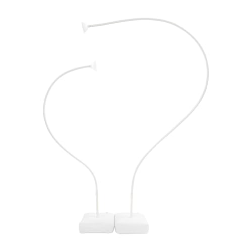 Ballonbogen-Kit DIY mit 2 Flexiblen Rohren, Wasserbeutel Basis, 30 Clips, Ballonpumpe für Hochzeit Geburtstag Dekoration (Weiß) von WDZCZDoo
