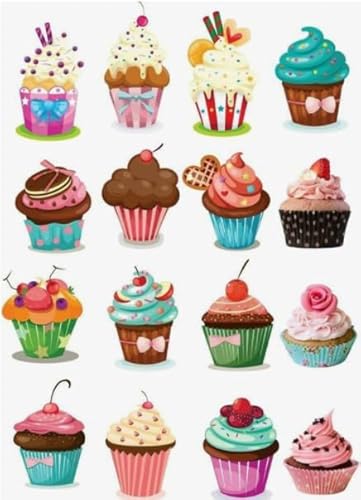 1000 Pcs, Desserts, Colourful Jigsaw Puzzle, Erwachsene Decompression Spiel Art Posters, Memory Cognition Spiels BE24KA von WDZFF