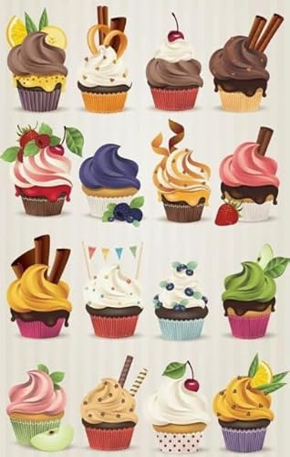 1000 Pcs, Desserts, Colourful Jigsaw Puzzle, Erwachsene Decompression Spiel Art Posters, Memory Cognition Spiels BE28KA 1000 Pcs, Desserts, Colourful Jigsaw Puzzle, Erwachsene Decompression Spiel Art Posters, Memory Cognition Spiels BE28KA von WDZFF
