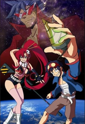 1000 Puzzle Teile ，Japanese Animes Tengens Gurren -Lagann - Für Adults'S Children's Personalisiertes Puzzle Spiel Für Erwachsene - Zp370Aw von WDZFF