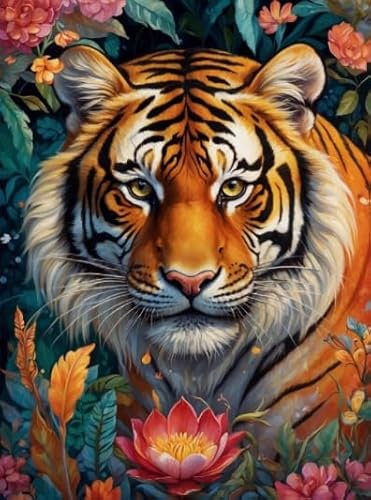 1000 Stück, Abstract Animal Painting, Art Colour Jigsaw, Fun Spiel Toy Posters Educational Spiel for Memory Spiels for The Ältere BE564KA von WDZFF
