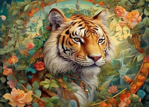 1000 Stück, Abstract Animal Painting, Art Colour Jigsaw, Fun Spiel Toy Posters Educational Spiel for Memory Spiels for The Ältere BE565KA von WDZFF