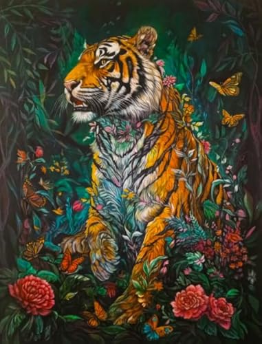 1000 Stück, Abstract Animal Painting, Art Colour Jigsaw, Fun Spiel Toy Posters Educational Spiel for Memory Spiels for The Ältere BE567KA von WDZFF